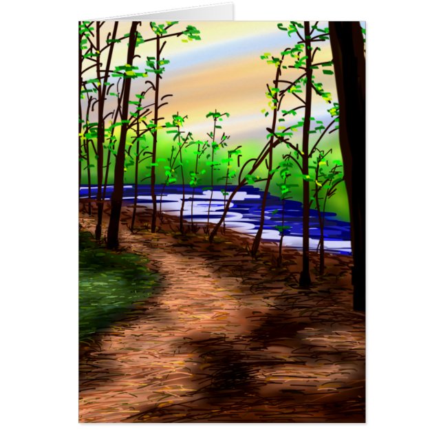 Walden damm 2 hälsningskort (Framsidan)