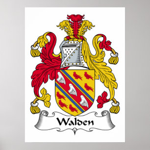 Walden familjvapensköld poster
