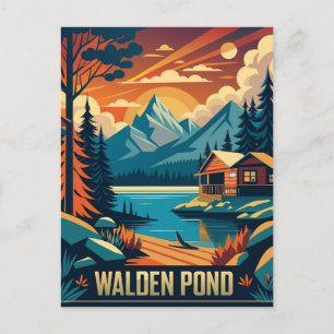 Walden Pond Concord, Massachusetts Vykort