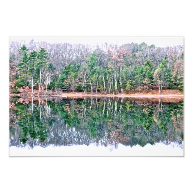 Walden Pond i Fall Fototryck (Framsidan)