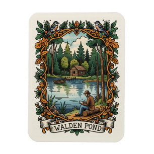 Walden Pond Massachusetts Resor Magnet