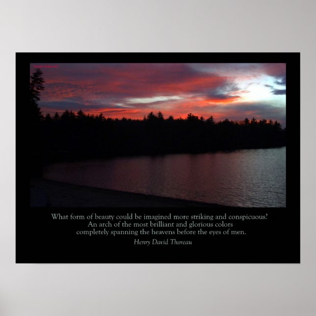 Walden Pond Poster - Love Note to the Sky (Framsidan)
