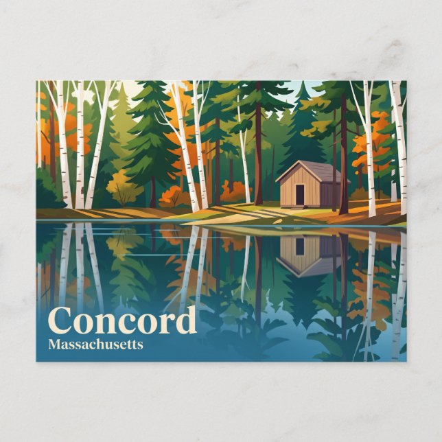 Walden Pond State Reservation USA Vykort (Framsida)