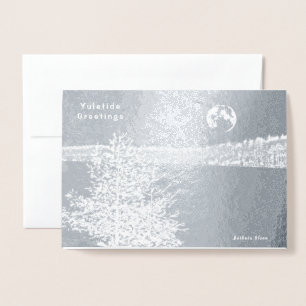 Walden Pond: Yuletide Hälsning- Folierat Kort