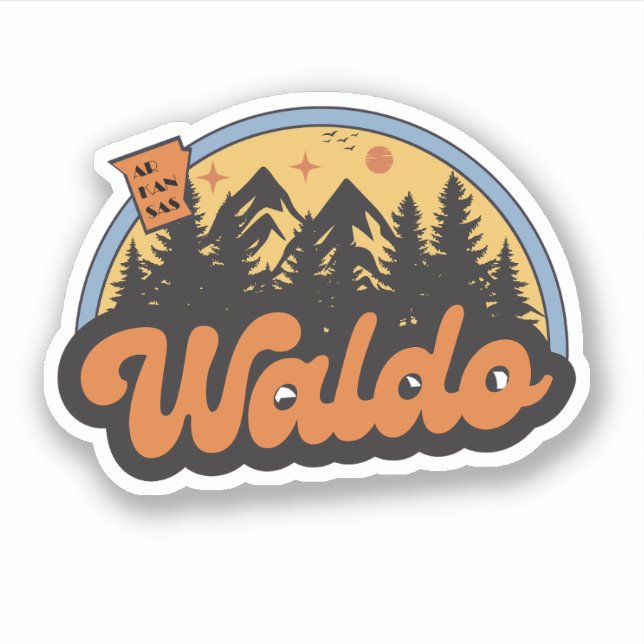 Waldo, Arkansas  Klistermärke Klistermärken (Framsida)