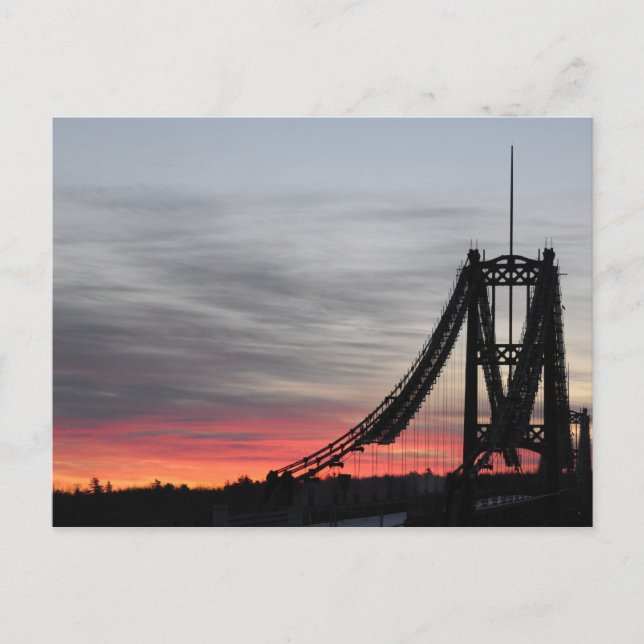 Waldo-Hancock Bridge Vykort (Framsida)