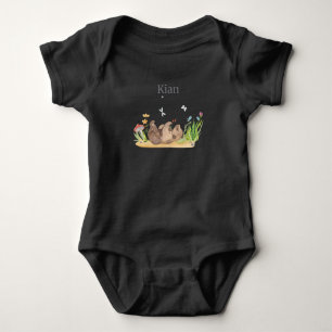 Waldtier Bear Flowers Namn Kian T Shirt