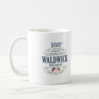 Waldwick som är ny - jersey, 100. Anniv. Kaffemugg