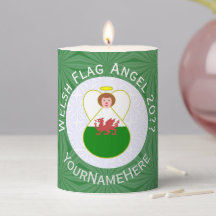 Wales Ängel Julflagga Personlig 