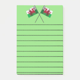 Wales anteckningsblock post-it block