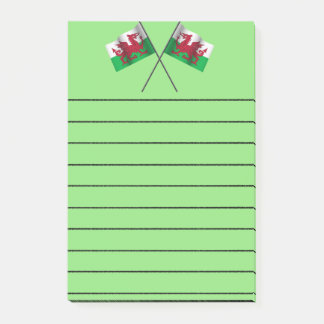 Wales anteckningsblock post-it block