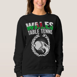 Wales Bord Tennis Welsh Ping Pong Team Support T Shirt