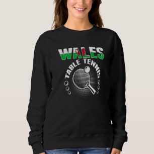 Wales Bordtennis Stöd det walesiska pingislandsl T Shirt