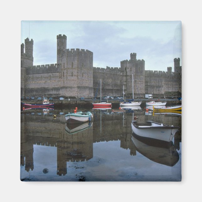 Wales, Caernarfon slott, en av Edwards Magnet (Framsidan)