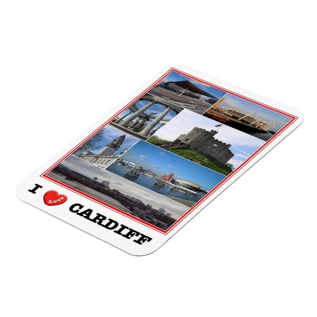 Wales - Cardiff - I Kärlek - Magnet (Vänstra Sidan)