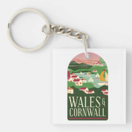 Wales Cornwall Vintage Magnet