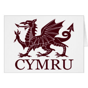 Wales CYMRU Hälsningskort