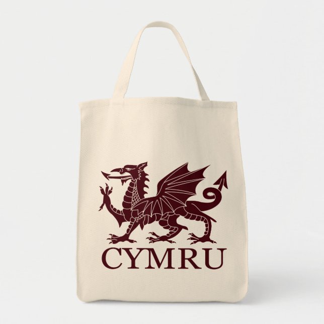Wales CYMRU Tygkasse (Framsidan)