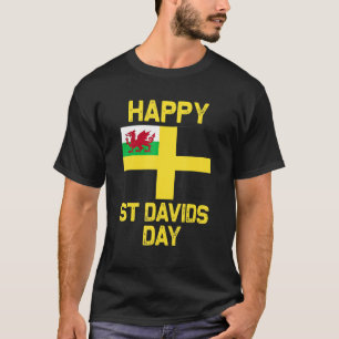 Wales 'Cymru' Welsh flagga St. Davids Day Dewi Hap T Shirt