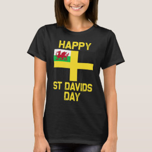 Wales 'Cymru' Welsh flagga St. Davids Day Dewi Hap T Shirt