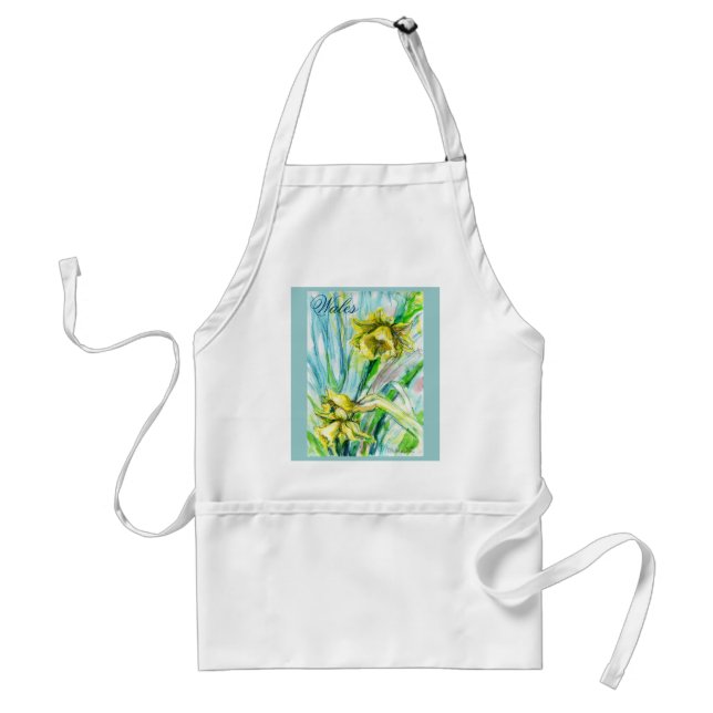 Wales Daffodil Vår Apron Förkläde (Framsidan)
