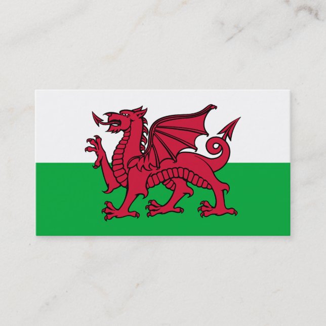 Wales Dragon Visitkort (Framsida)