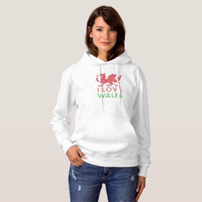Wales drakekärlek t-shirt (Hel framsida)