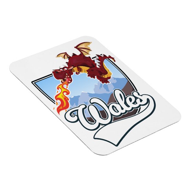 Wales Draklogotyp  Magnet (Högersidan)