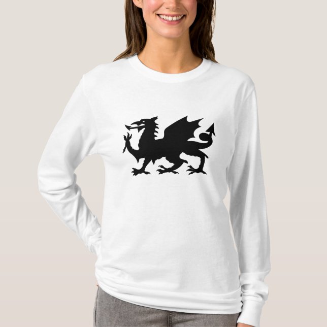 Wales Drakon T Shirt (Framsida)