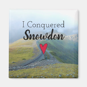 Wales erövrad Snowdon Landscape Welsh Railway Magnet