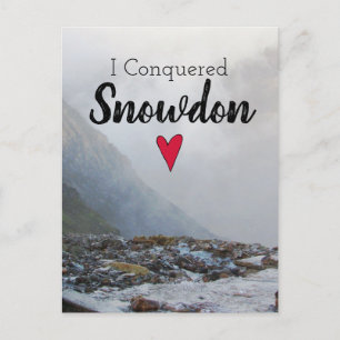 Wales erövrade Snowdon Ligcape Welsh Stream Vykort