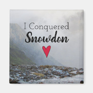 Wales erövrat Snowdon Landscape Welsh Stream Magnet