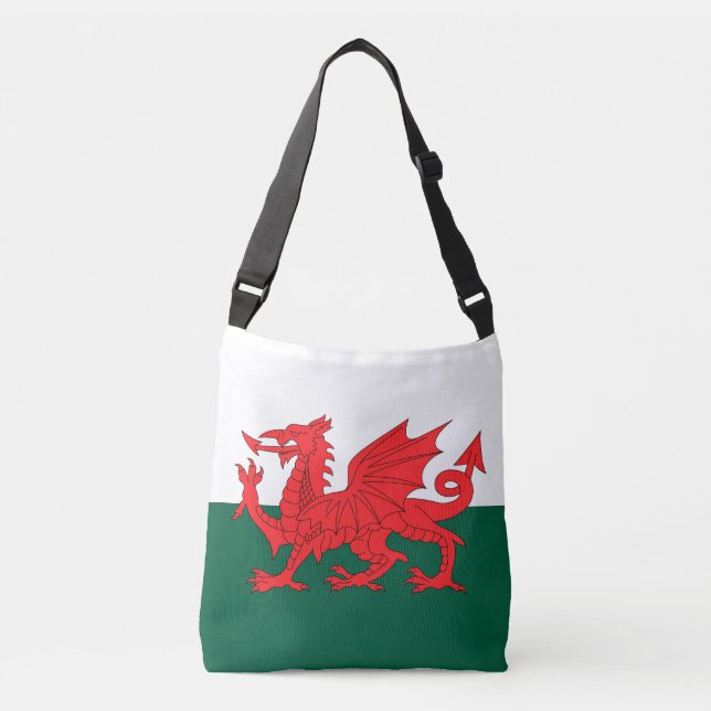 Wales flagga axelväska (Framsida)