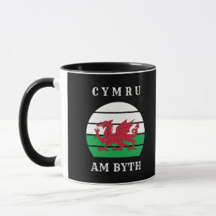 Wales Flagga Cymru Am Byth Stolt Att Vara Walisisk Mugg
