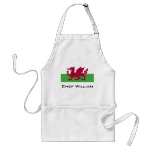 Wales flagga förkläde