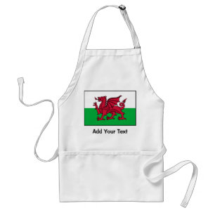 Wales flagga förkläde
