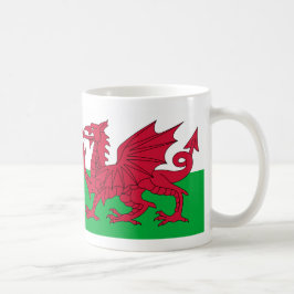 Wales flagga kaffemugg