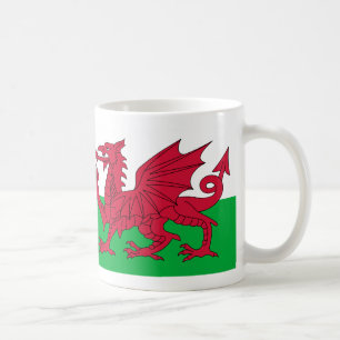 Wales flagga kaffemugg