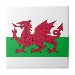wales flagga kakelplatta