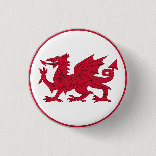 Wales flagga knapp