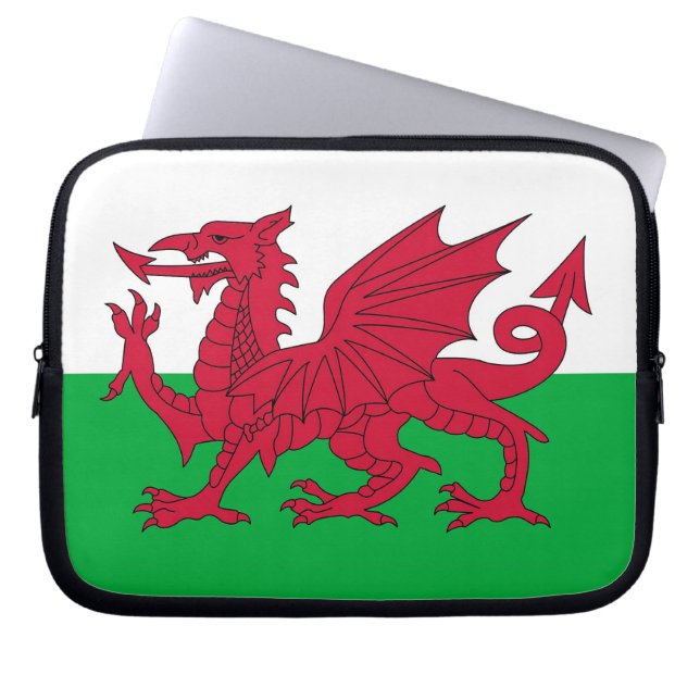 Wales Flagga Laptop sleeve (Framsidan)