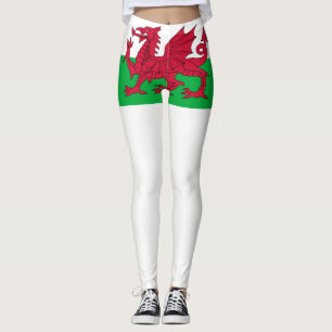 Wales flagga leggings