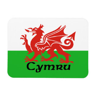 Wales Flagga Magnet