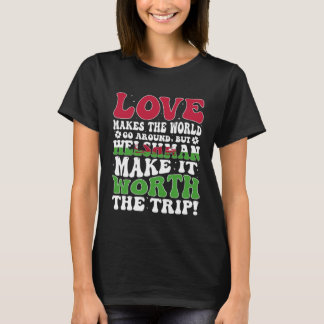 Wales Flagga Manar & Women Cute Til Welsh T Shirt