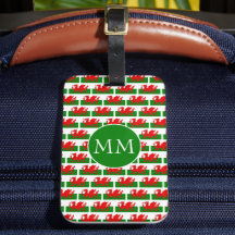 WALES Flagga Monogram