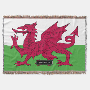Wales flagga mysfilt
