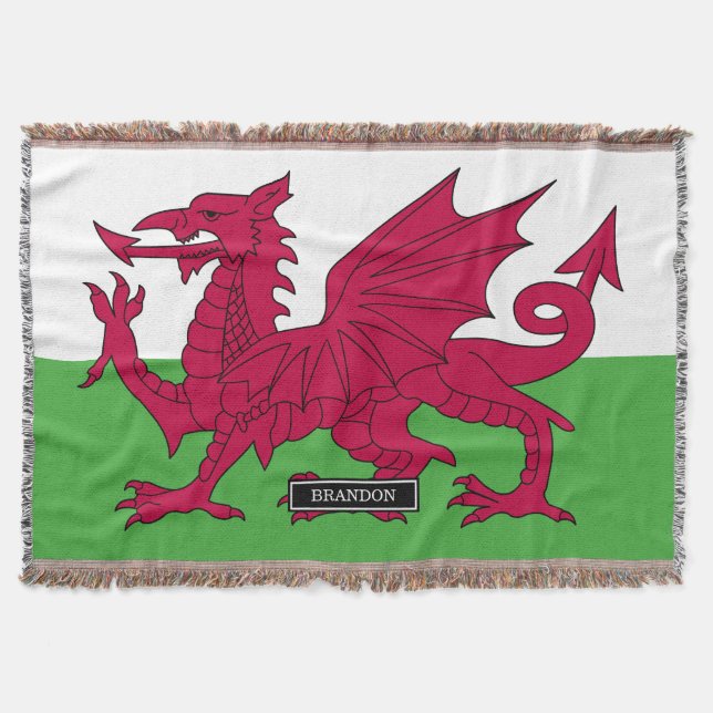 Wales flagga mysfilt (Framsidan)