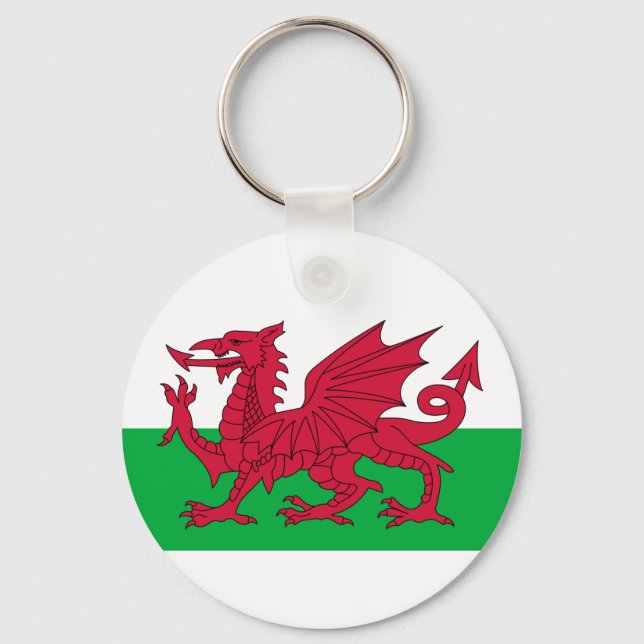 wales flagga nyckelring (Framsida)