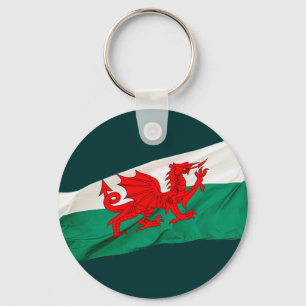Wales Flagga, Red Dragon Patriotic Nyckelring