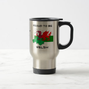 Wales flagga Röda draken Resemugg